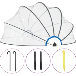 vidaXL Zwembadkoepel 440x220 cm