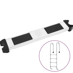 vidaXL Zwembadladder losse trede 50x9x3,5 cm 304 roestvrij staal