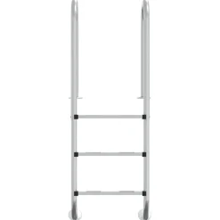vidaXL Zwembadladder 54x38x158 cm 304 roestvrijstaal
