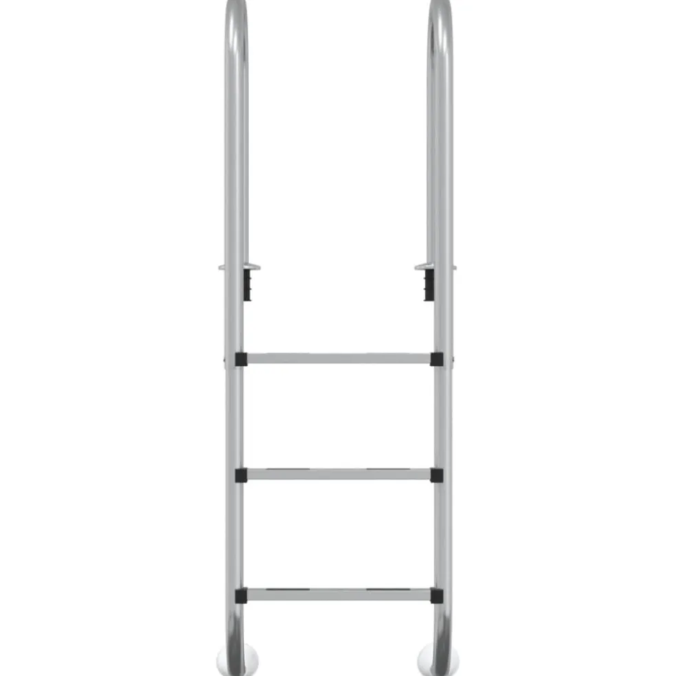 vidaXL Zwembadladder 54x38x158 cm 304 roestvrijstaal
