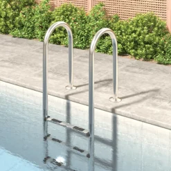 vidaXL Zwembadladder 54x38x158 cm 304 roestvrijstaal