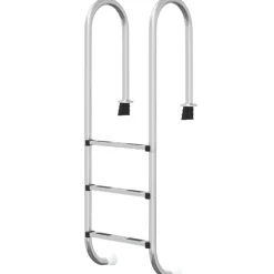 vidaXL Zwembadladder 54x38x158 cm 304 roestvrijstaal