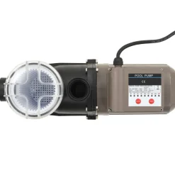 vidaXL Zwembadpomp met timer 0,25 pk 8000 L/u zwart