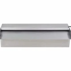 vidaXL Zwembadwaterval met LED's rechthoekig 30 cm roestvrij staal