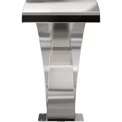 vidaXL Zwembadwaterval met LED Roestvrij staal 304 50 x 30 x 53 cm