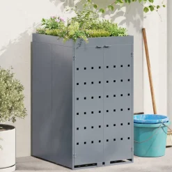 vidaXL Zwenkwagen Opslag met Plantenbakdak voor Enkel 240L Bak