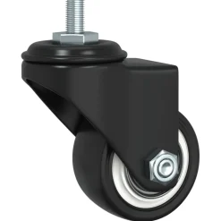 vidaXL Zwenkwielen 4 stuks 35 mm ijzer zwart