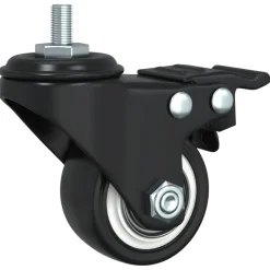 vidaXL Zwenkwielen 4 stuks 35 mm ijzer zwart