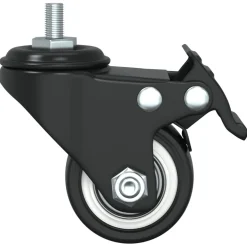 vidaXL Zwenkwielen 4 stuks 35 mm ijzer zwart