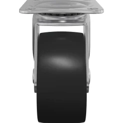vidaXL Zwenkwiel 2 st Zilver 60 x 60 x 50 mm IJs en nylon
