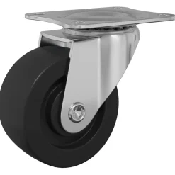 vidaXL Zwenkwiel 2 st Zilver 60 x 60 x 50 mm IJs en nylon