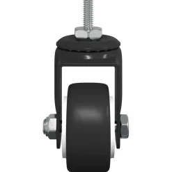 vidaXL Zwenkwiel 12 st Zwart 40,4 x 40,4 x 19,7 mm IJs en nylon