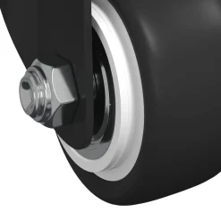 vidaXL Zwenkwiel 12 st Zwart 40,4 x 40,4 x 19,7 mm IJs en nylon
