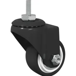 vidaXL Zwenkwiel 12 st Zwart 40,4 x 40,4 x 19,7 mm IJs en nylon