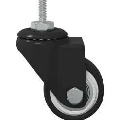 vidaXL Zwenkwiel 12 st Zwart 40,4 x 40,4 x 19,7 mm IJs en nylon