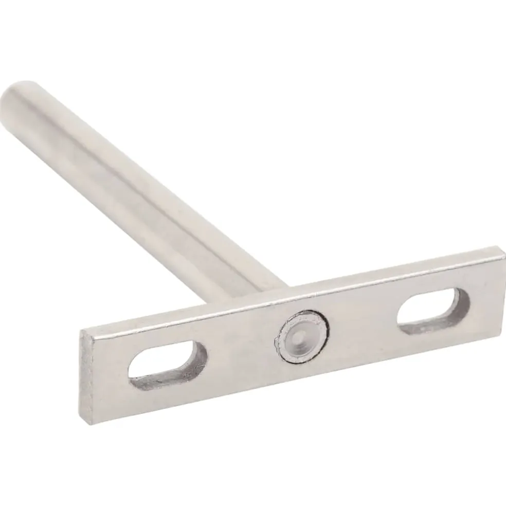 vidaXL Zwevende plankdragers 12st onzichtbaar Ø10x100 mm koolstofstaal